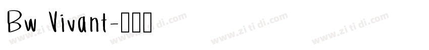 Bw Vivant字体转换